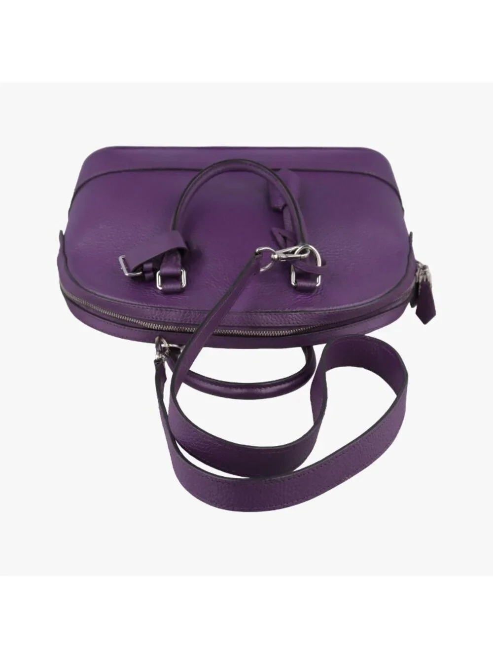 Louis Vuitton Parnascea Alma PM Violet Taurillon Leather Handbag